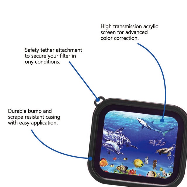 Red Lens Waterproof Case Filter for GoPro Hero 12 / Hero 11 / Hero 10 –  CamGo