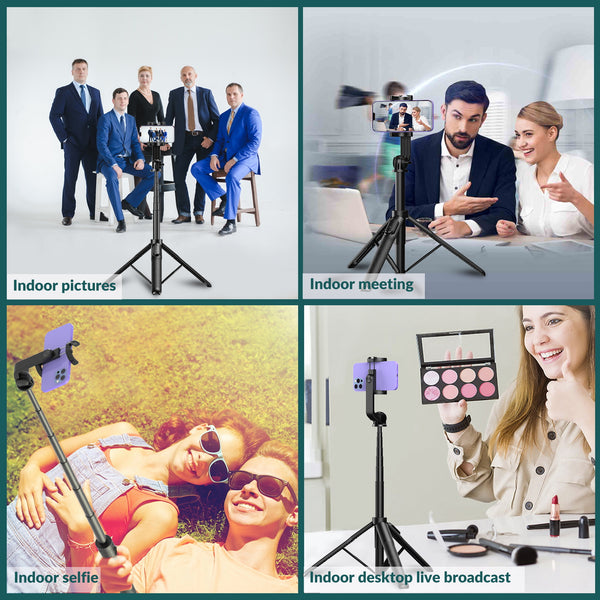 1.5m Bluetooth Selfie Stick Tripod for iPhone / Samsung / Google