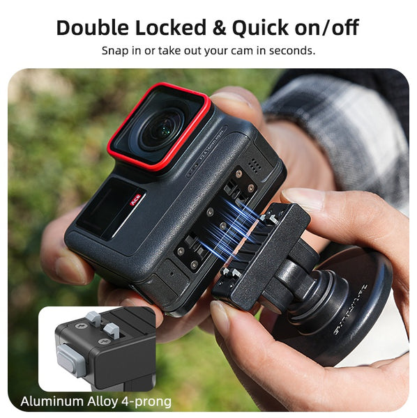 180 Magnetic Base Mount for Insta360 X5 / X4 Air / Ace Pro 2 1