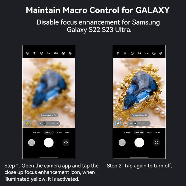 6x Zoom Telephoto Phone Lens with 150mm Macro Lens