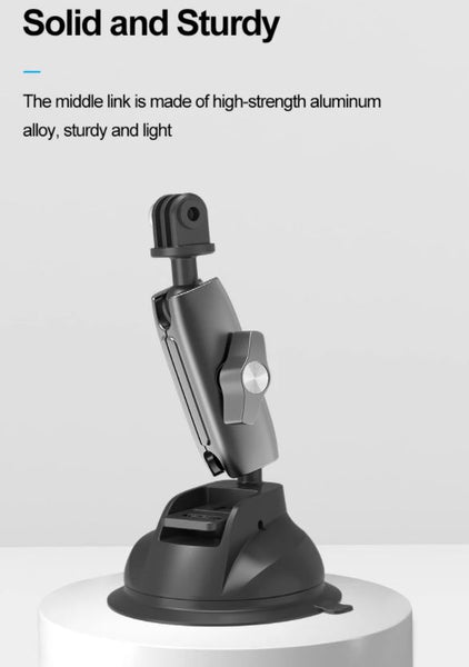 Aluminum Dual 3 Way Suction Cup Mount for Insta360