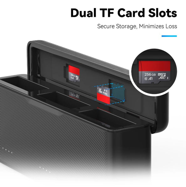 3 Channel Storage Battery Charger Box for Osmo Action 5 Pro / Osmo Action 4 / Osmo Action 3