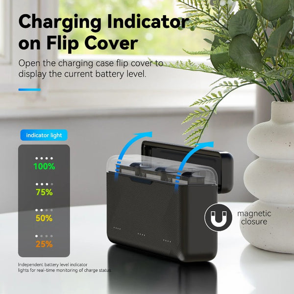 3 Channel Storage Battery Charger Box for Osmo Action 5 Pro / Osmo Action 4 / Osmo Action 3