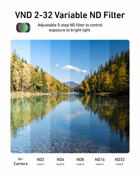 4 in 1 Filter Lens Set for Osmo Pocket 4 / Osmo Pocket 3