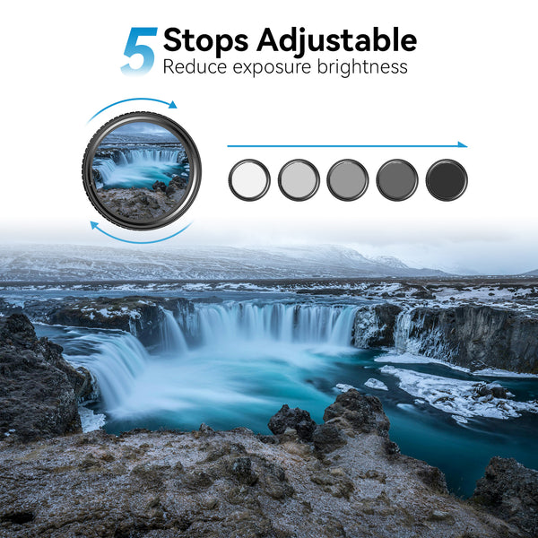 67mm Variable Neutral Desnsity (VND) Phone Filter Lens