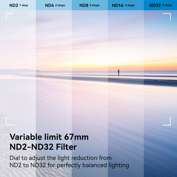67mm Variable Neutral Desnsity (VND) Phone Filter Lens