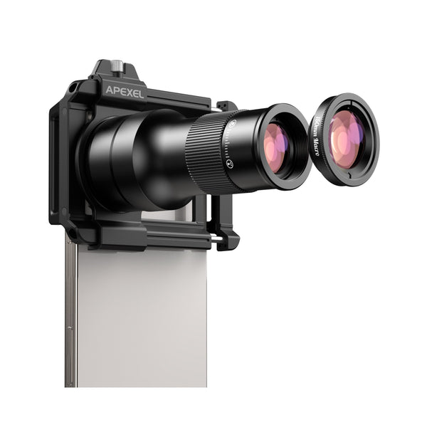 6x Zoom Telephoto Phone Lens with 150mm Macro Lens