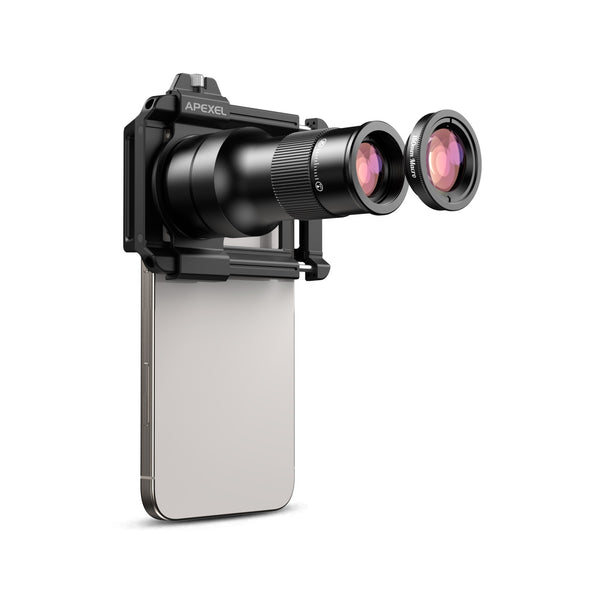 6x Zoom Telephoto Phone Lens with 150mm Macro Lens