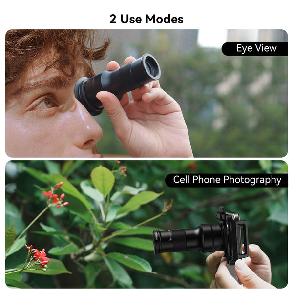 6x Zoom Telephoto Phone Lens with 150mm Macro Lens