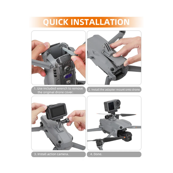 Air 3 Mounting Bracket for GoPro / Insta360 / Osmo Action / Osmo Pocket
