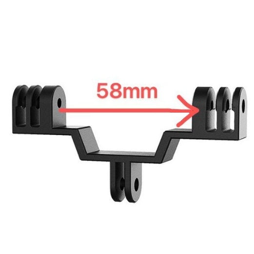 Aluminum Double Camera Mount for GoPro