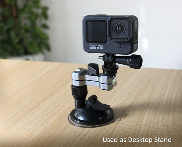 Aluminum Dual 3 Way Suction Cup Mount for GoPro