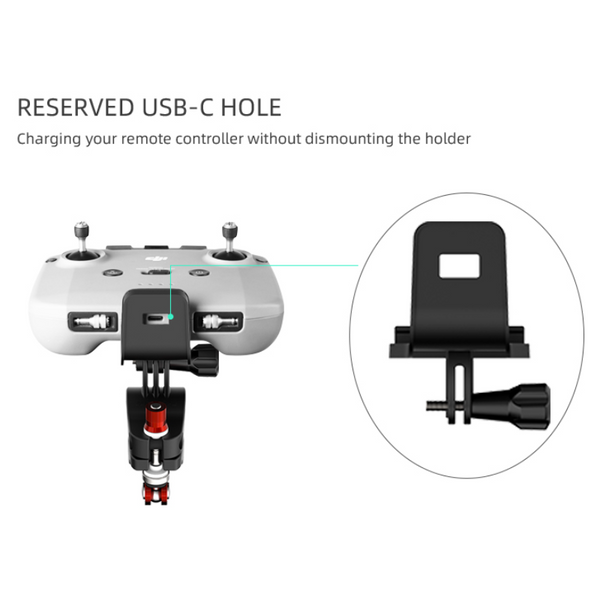 Bicycle Remote Control Holder for Mavic Air 2 / Air 2S / Mini 2 / Mini 2 SE / Mavic 3 / Mini 3 Pro / Mini 3 (RC-N1 Controller)