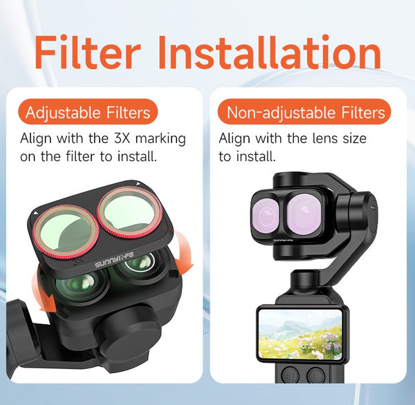 1/4 Black Mist Lens Filter for Osmo Pocket 4 Pro