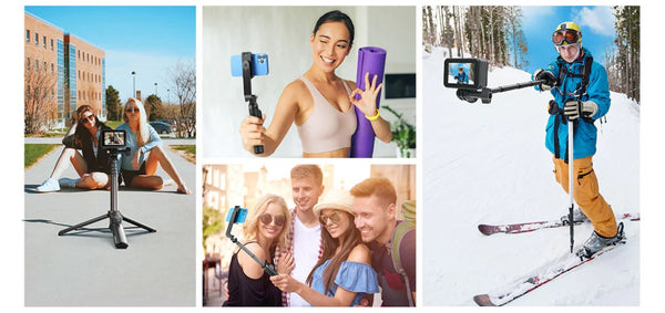 Bluetooth Remote Control Selfie Stick Tripod for GoPro HERO 13/12/11/10/9/8/MAX