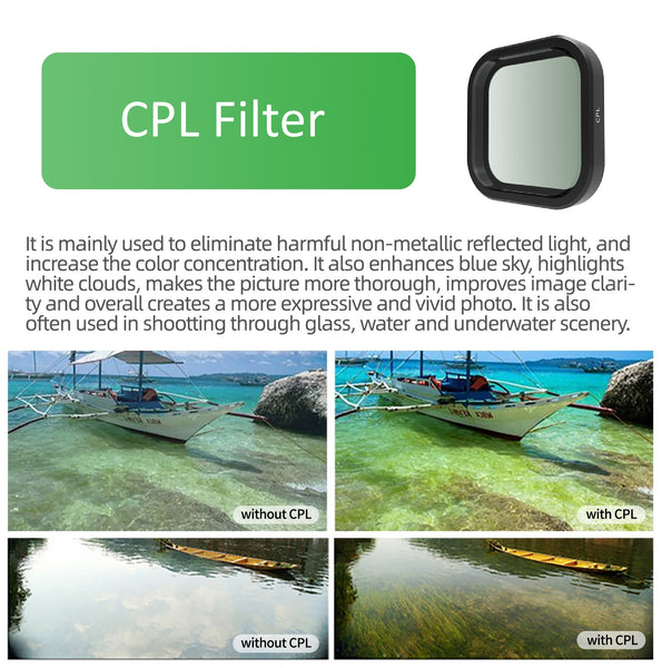 CPL Filter Lens Effect for GoPro LIT HERO