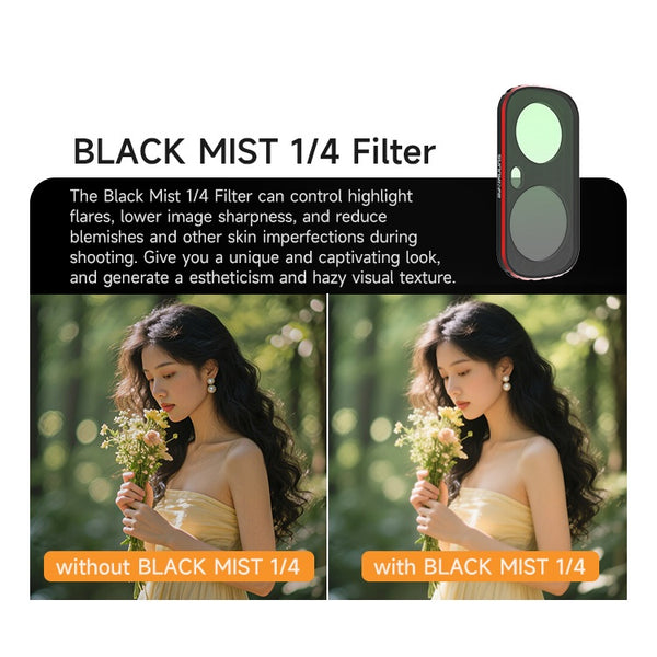 1/4 Black Mist Lens Filter for Insta360 Luna Ultra