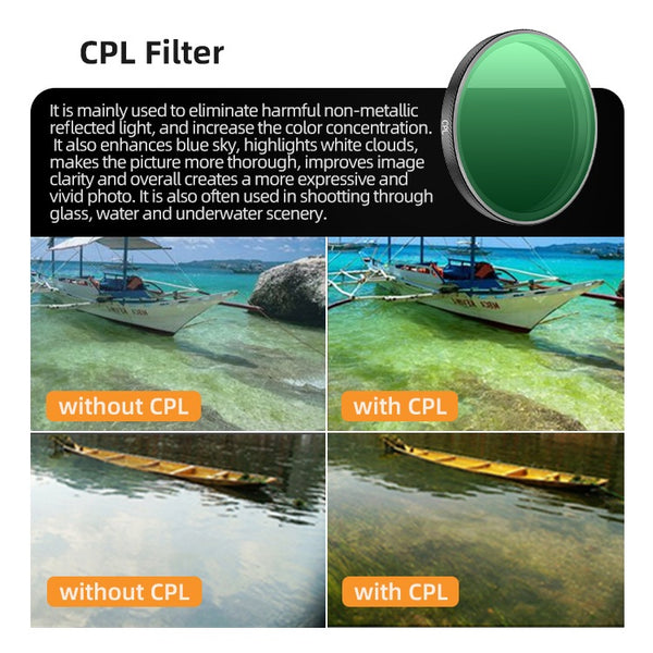 CPL Filter Lens for Osmo Action 6