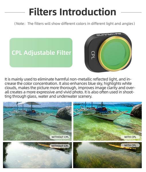 CPL Filter Lens for Mini 4 Pro