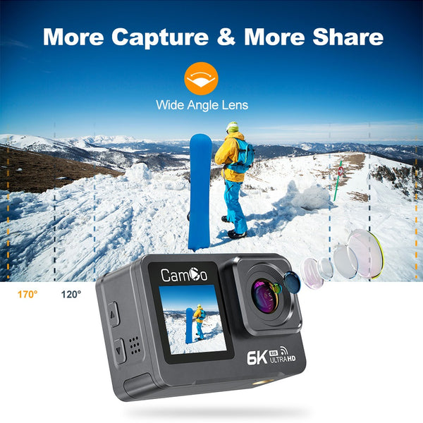 CamGo 6K Ultra HD Wifi Sports Action Camera