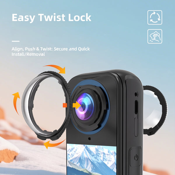 Clear Lens Protector Cap for Insta360 X4 Air
