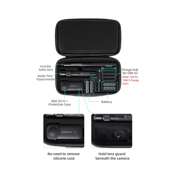Combo Carry Case for Insta360 X3 / ONE X2 / ONE X