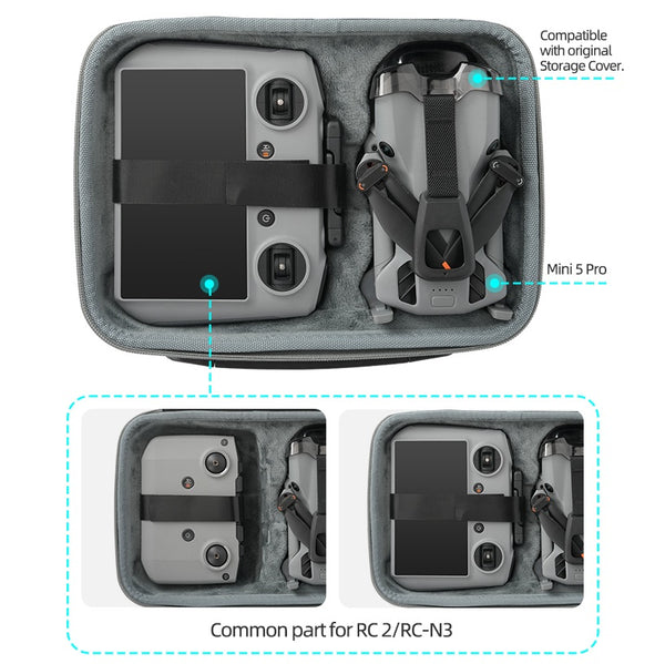 Combo Carry Case for DJI Mini 5 Pro