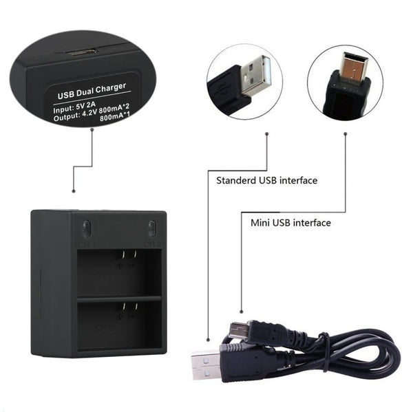 Dual Battery Charger for Hero 3 & 3+