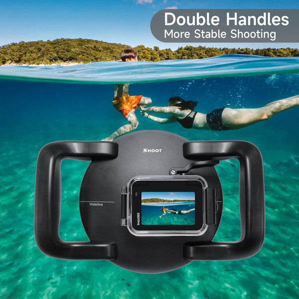 Dual Handheld Dome Port for DJI Osmo Action 6/5/4