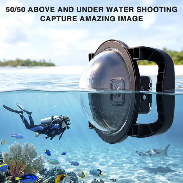 Dual Handheld Dome Port for GoPro Mission 1 / 1 Pro
