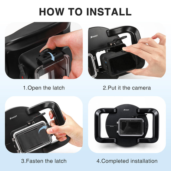 Dual Handheld Dome Port for GoPro Mission 1 / 1 Pro
