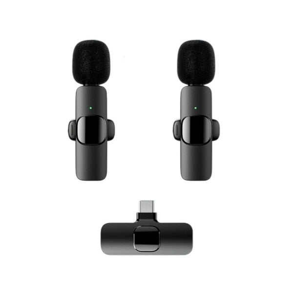 Dual Wireless Lavalier Microphone for iPhone / Samsung / Google