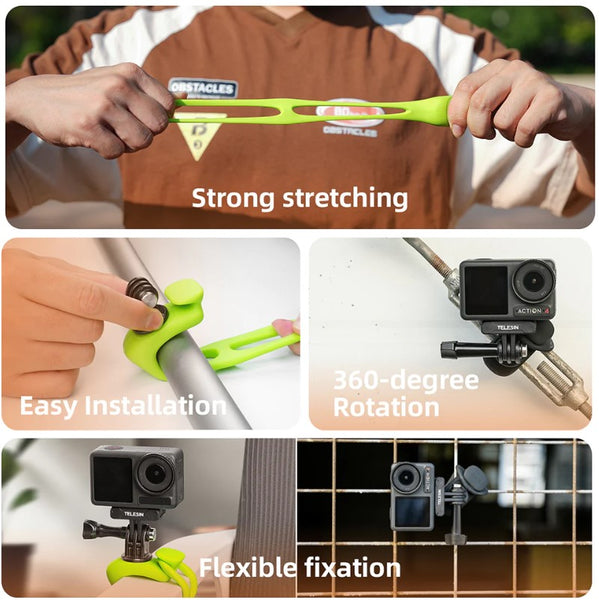Elastic Handlebar Mount for GoPro