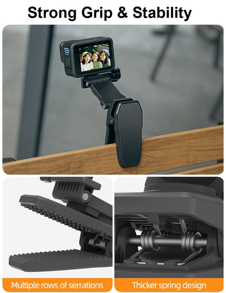 Extended Magnetic Rotation Clip Mount for GoPro