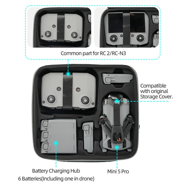 Extra Large Carry Case for DJI Mini 5 Pro
