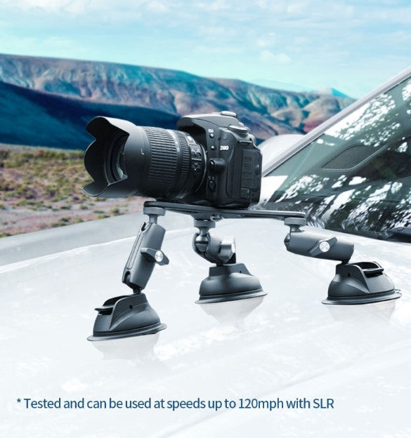 Extra Large Triple Suction Cup Camera Mount | CamGo