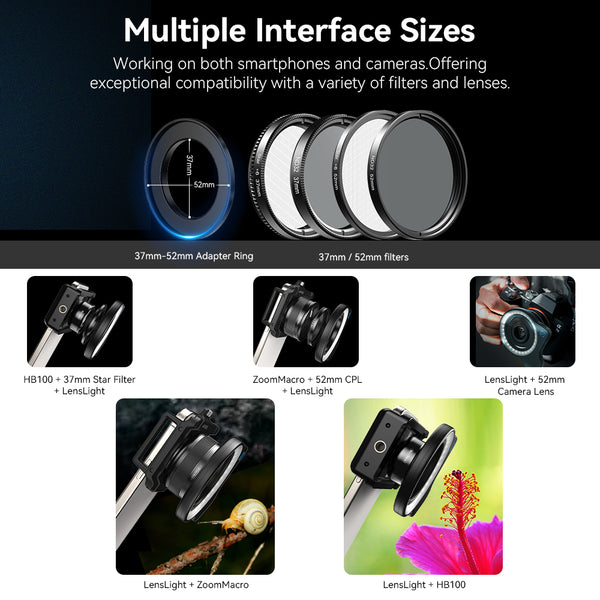 Fill Light for 37mm & 52mm Lenses