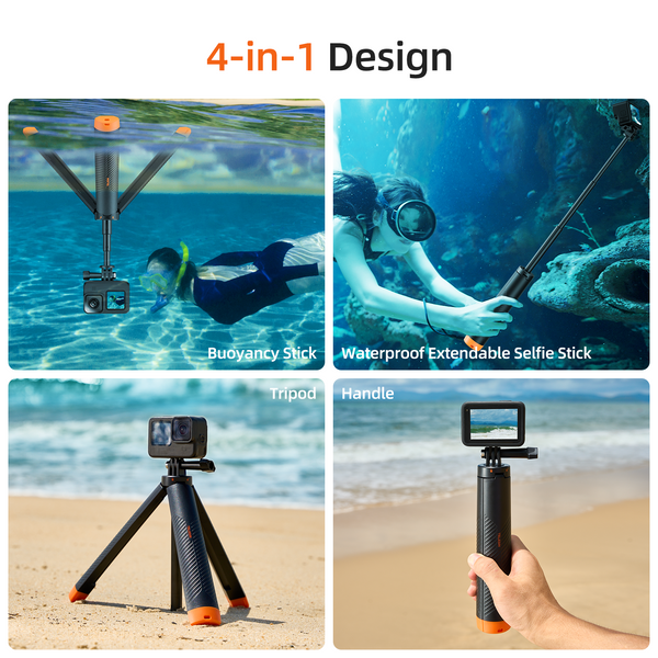 Floating Selfie Stick with Tripod for Insta360