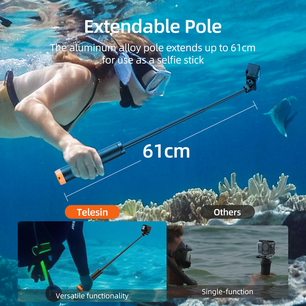 Floating Selfie Stick with Camera Tripod