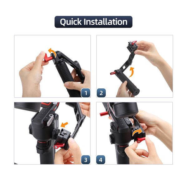 Foldable Hand Grip for RS 5 / RS 4 / RS 4 Pro / RS 3 / RS 3 Pro / RS 3 Mini / RS 2 / RSC 2 / Ronin-S / Ronin-SC