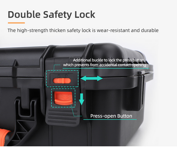 Hardshell Safe Combo Carry Case for Mini 4 Pro