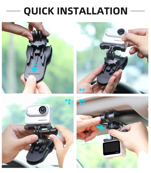 Hat Clip Mount for Osmo Action / Action 2 / Osmo Action 3 & 4