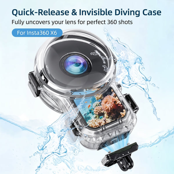 Invisible Super Dive Case for Insta360 X6