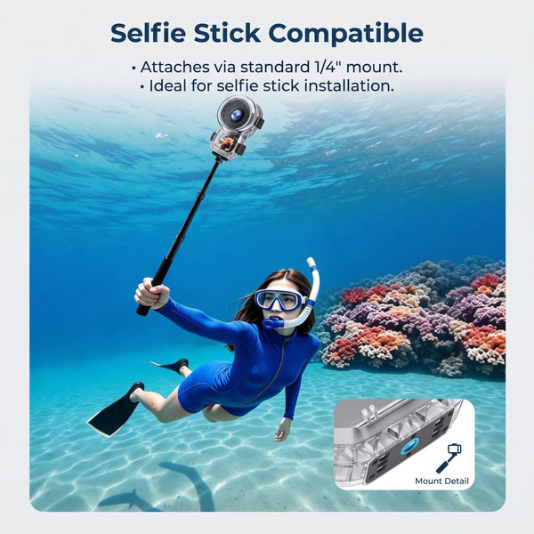 Invisible Super Dive Case for Insta360 X6