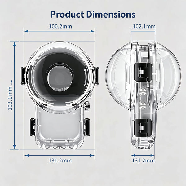 Invisible Super Dive Case for Insta360 X6