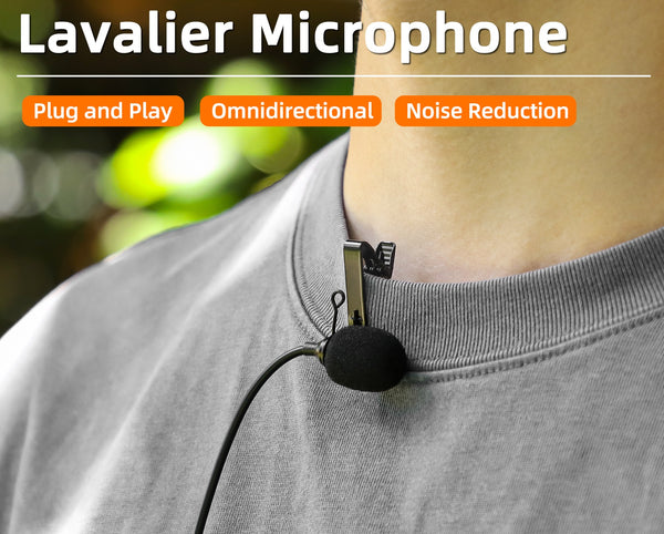 Lavalier Microphone for Insta360 X5 / X4 Air / GO Ultra