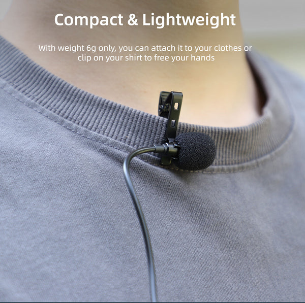 Lavalier Microphone for Osmo Action 5 Pro / Osmo Action 4 3 2 1