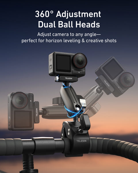 Magnetic 3 Way Super Clamp Mount for GoPro MAX 2