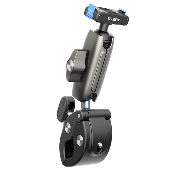 Magnetic 3 Way Super Clamp Mount for Osmo Action 5/4/3 & Osmo 360