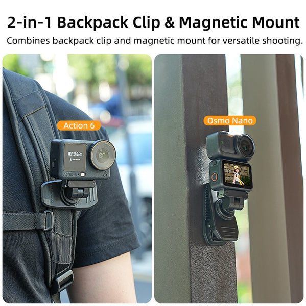 Magnetic Backpack Clip for Osmo Action 6